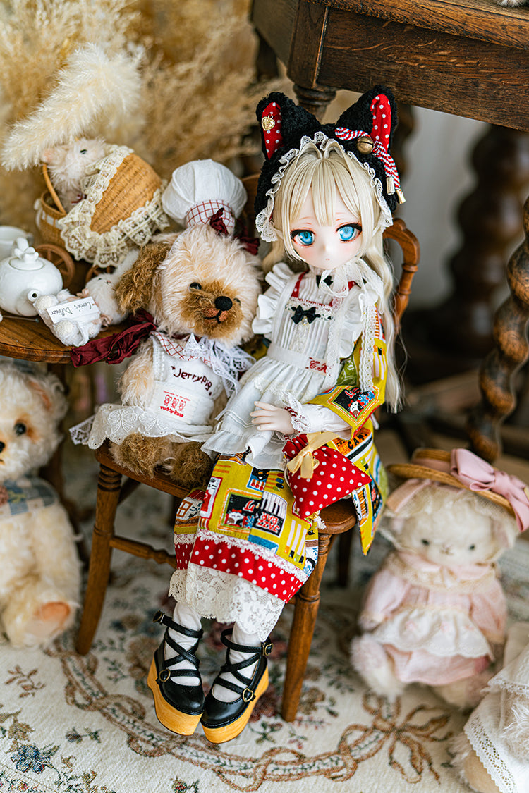 【SDM~SD/DD】 black cat cafe hair band