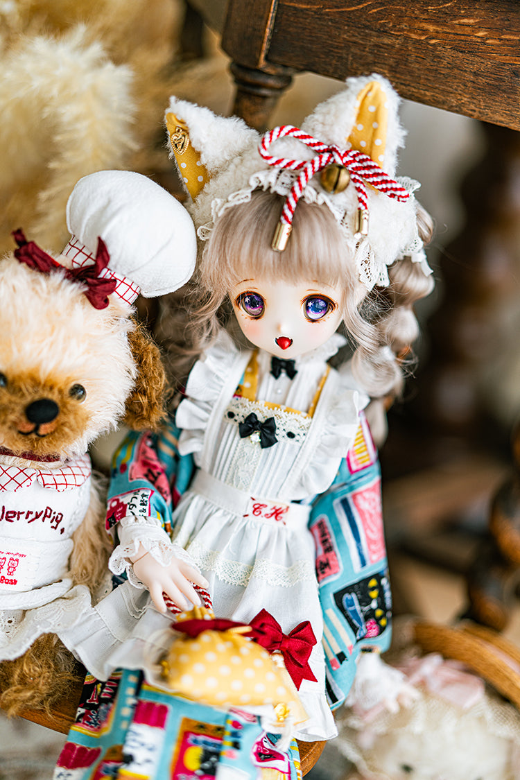 【SDM~SD/DD】 black cat cafe hair band