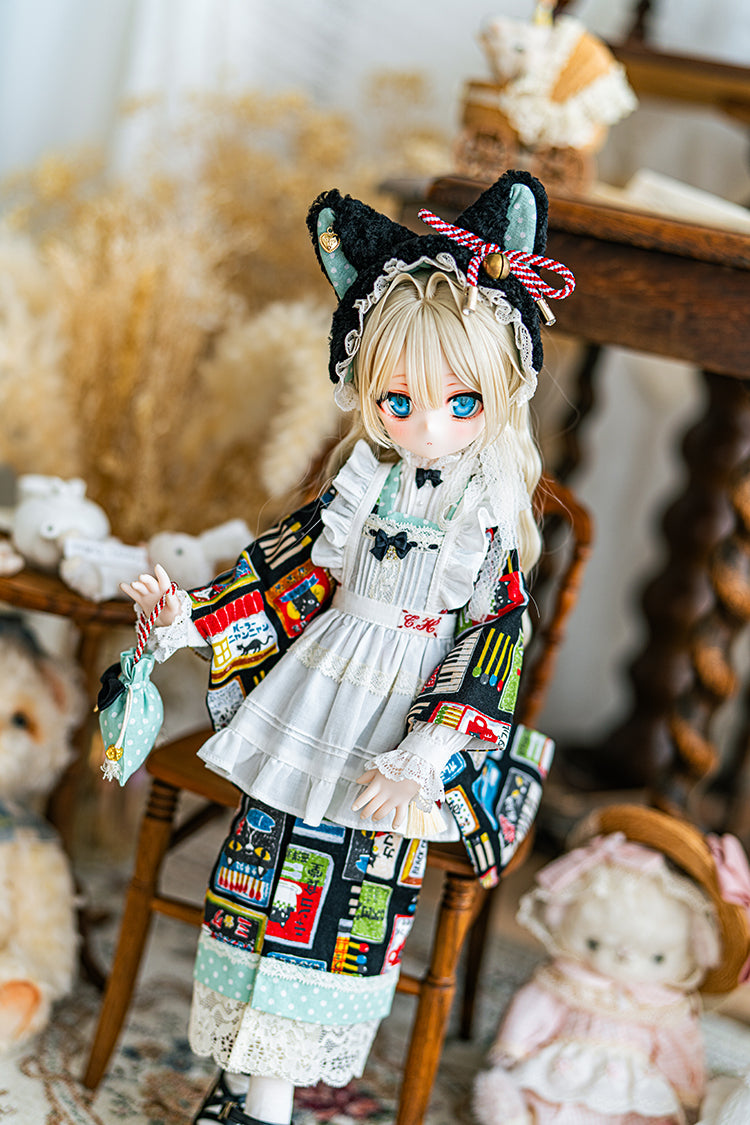 【SDM~SD/DD】 black cat cafe hair band
