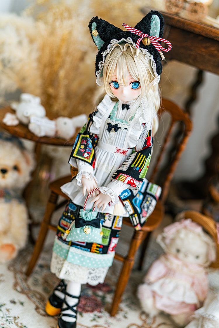 【SDM~SD/DD】 black cat cafe hair band
