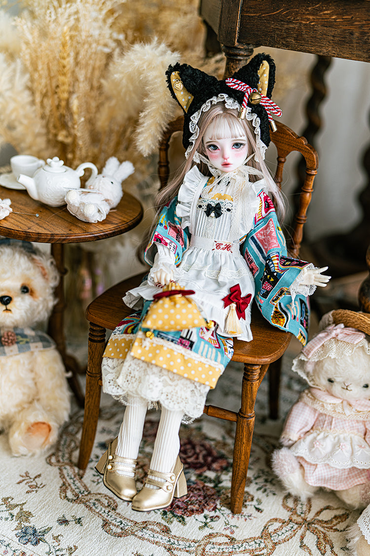 【SDM~SD/DD】 black cat cafe hair band