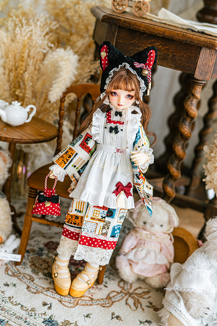 【SDM~SD/DD】 black cat cafe hair band